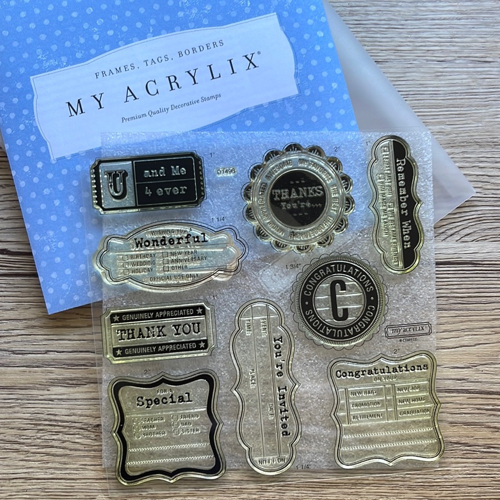 CLOSE TO MY HEART - frames, tags, borders stamp set